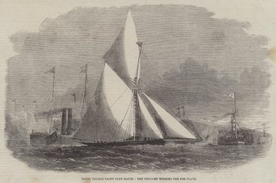 Royal Thames Yacht Club Match, the Thought Winning the £100 Plate by Edwin Weedon